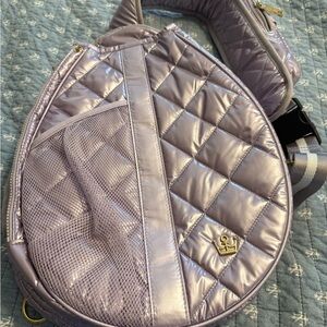 Quilted Purple Shoulder Bag